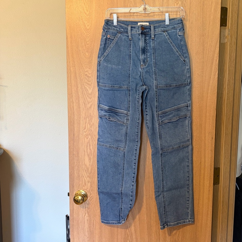 Sneak Peek Blue Denim Cargo Pants